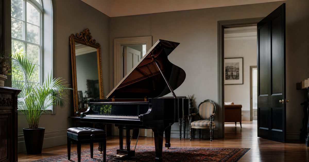 How much space does a full-size grand piano genuinely require in a home?